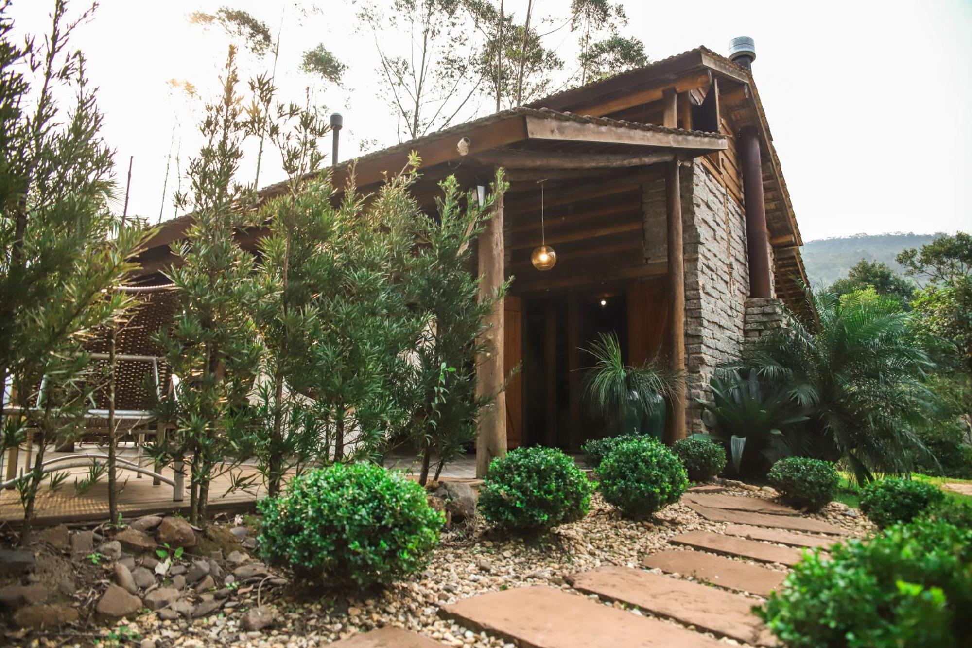 Chale Casa De Pedra, Vivenda Serra Velha, Chales De Montanha Timbe do Sul 外观 照片