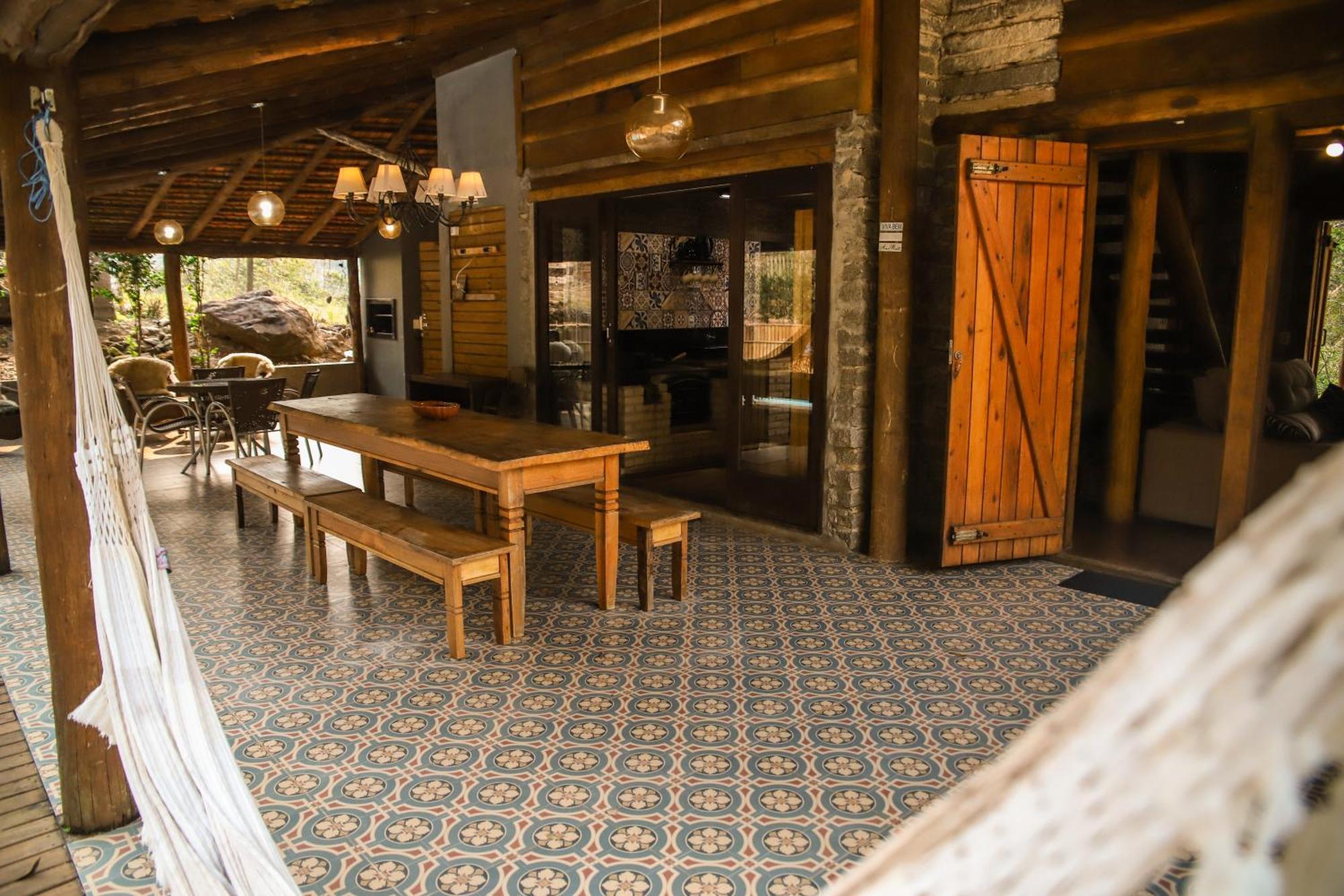 Chale Casa De Pedra, Vivenda Serra Velha, Chales De Montanha Timbe do Sul 外观 照片