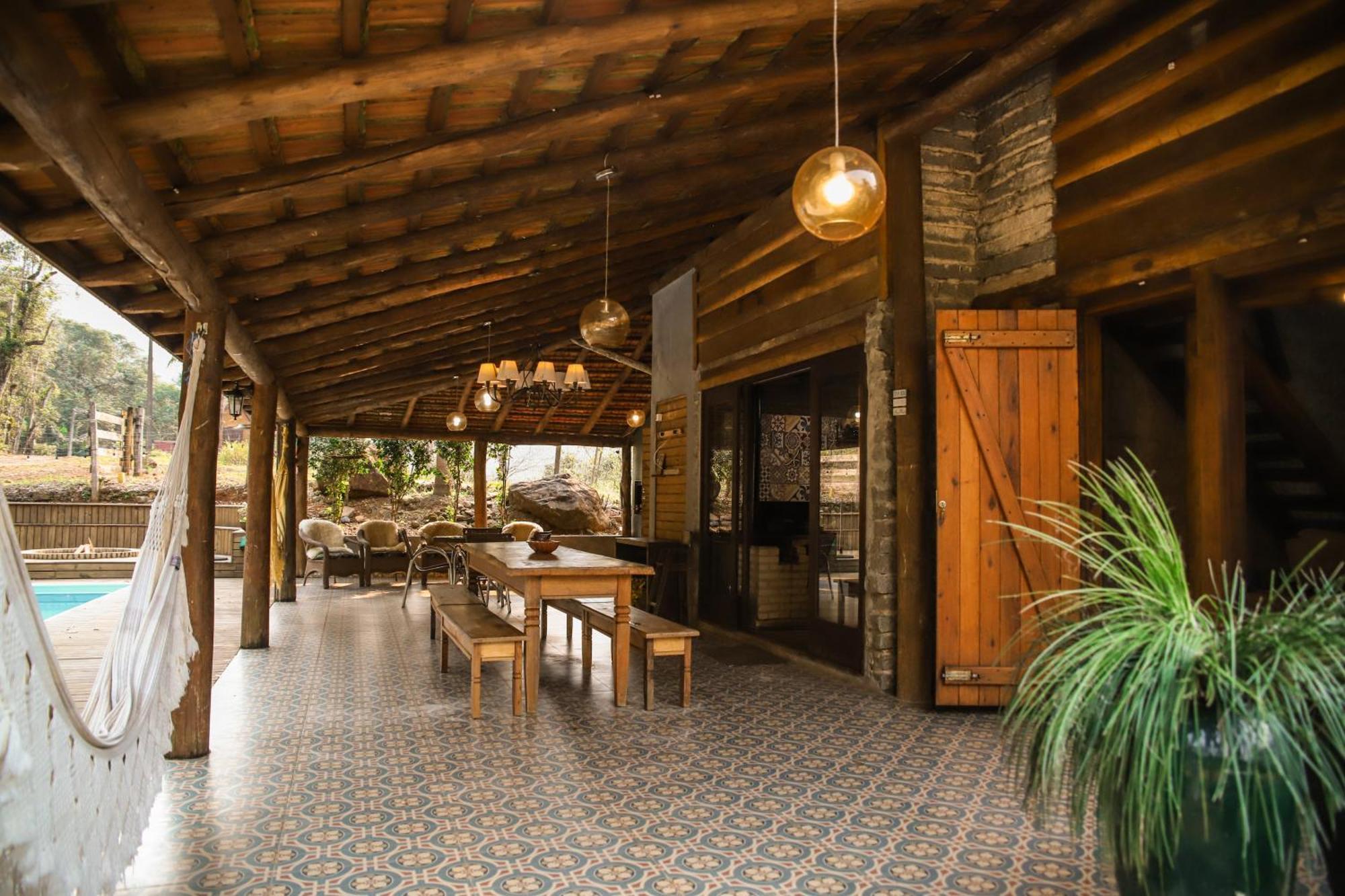 Chale Casa De Pedra, Vivenda Serra Velha, Chales De Montanha Timbe do Sul 外观 照片