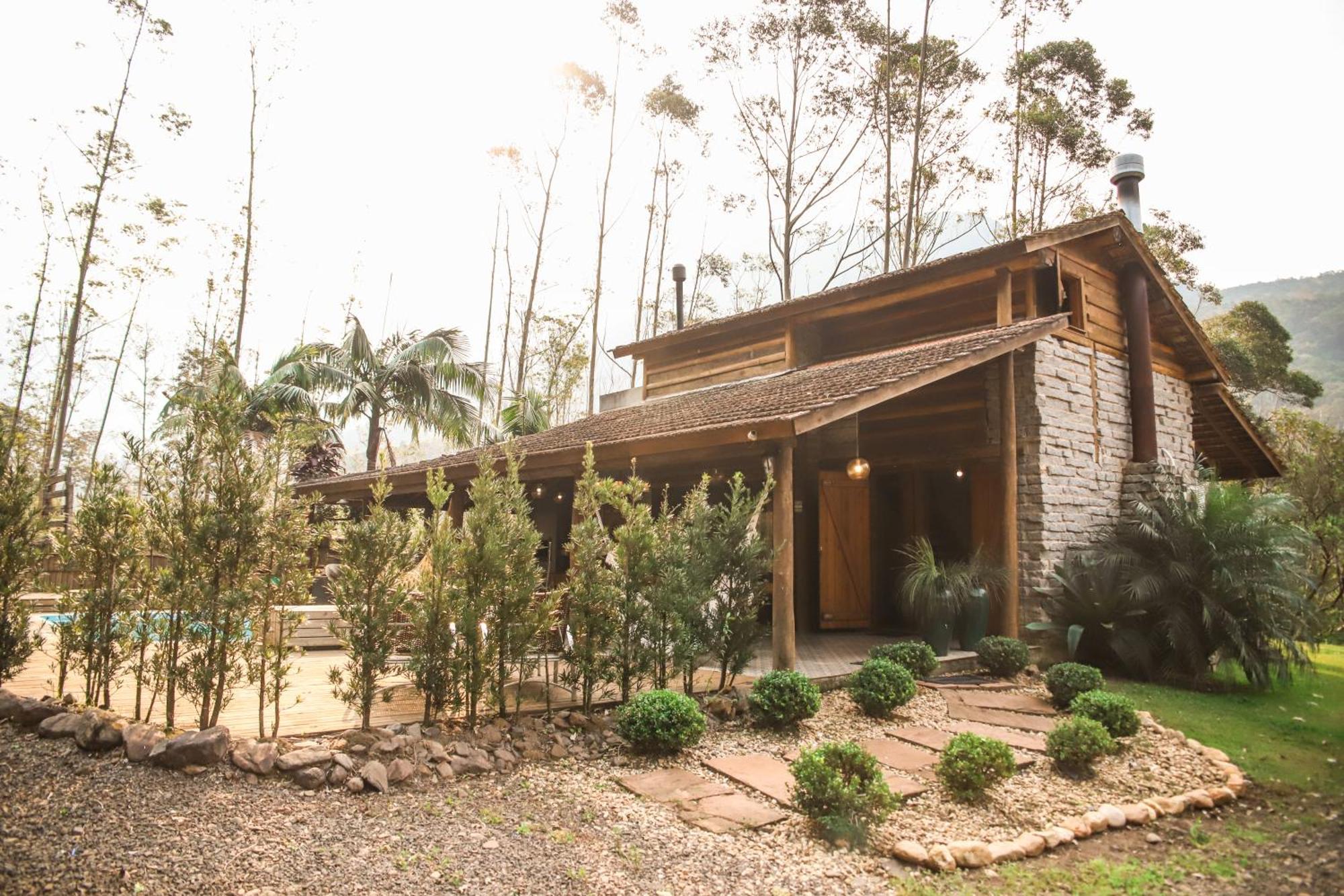 Chale Casa De Pedra, Vivenda Serra Velha, Chales De Montanha Timbe do Sul 外观 照片