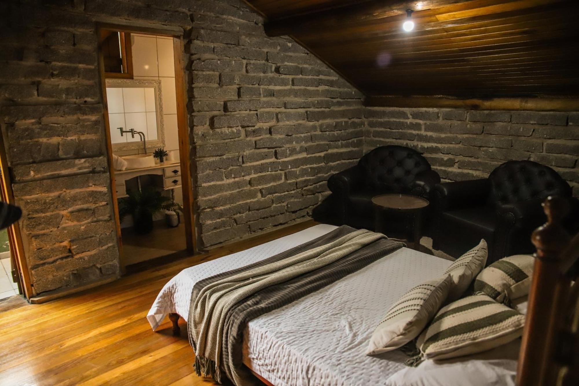 Chale Casa De Pedra, Vivenda Serra Velha, Chales De Montanha Timbe do Sul 外观 照片